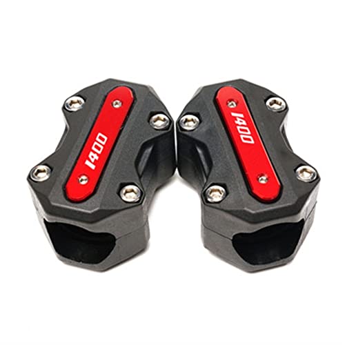 Eviter Rayures Moteur Kawasaki GTR1400 Bloc Protection Pare-Chocs CNC Rosso
