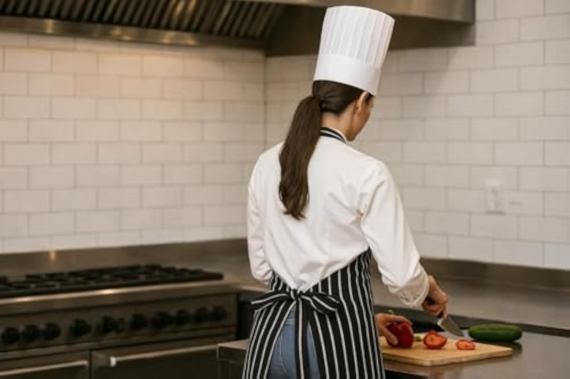 Cotton Kitchen Apron for Adults, Adjustable
