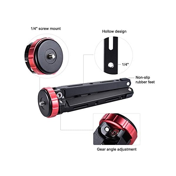 BESTSOON-CTU Kamera Stativ- Bewegliches Aluminium Mini Tischstativ Fotografie Halter for Kameras for Smartphones… – Bild 6
