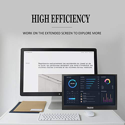 Thinlerain Portable Monitor - 11.6 Inch 1080P Fhd Hdmi Vga Laptop Monitor Raspberry Pi Monitor,1920 X 1080P Ips Led Display External Monitor For Raspberry Pi, Laptop And Computer, Build In Speakers #TOP1