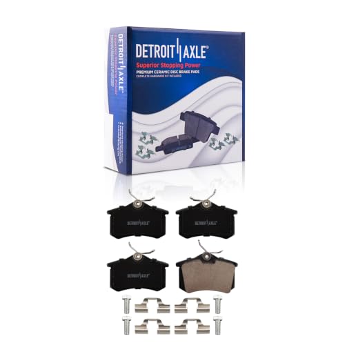 Detroit Axle - Rear Brake Pads for Audi A3 Quattro, Volkswag