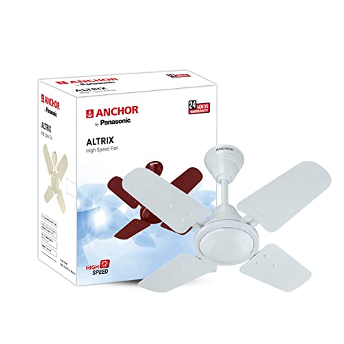 Image of Anchor by Panasonic Altrix 600mm High Speed 4 Blade Fan, Suitable for Kitchen, Veranda, Balcony, Small Room (White) (Pack of 1)