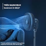 Rowenta Turbo Swift Silence QV5041F0 Wentylator stojący, intensywny chłód w ekstremalnej ciszy, wielokierunkowa oscylacja, 30 m3/min + 18 prędkości