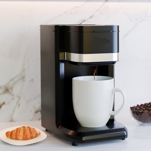Image of Drumstone (𝟭𝟬 𝗬𝗲𝗮𝗿𝘀 𝗪𝗮𝗿𝗿𝗮𝗻𝘁𝘆 Single Cup Coffee Maker for Home & Office | Compact One-Touch Brewing - 𝐆𝐢𝐟𝐭 𝐟𝐨𝐫 𝐘𝐞𝐚𝐫-𝐄𝐧𝐝 & 𝐀𝐥𝐥 𝐎𝐜𝐜𝐚𝐬𝐢𝐨𝐧𝐬