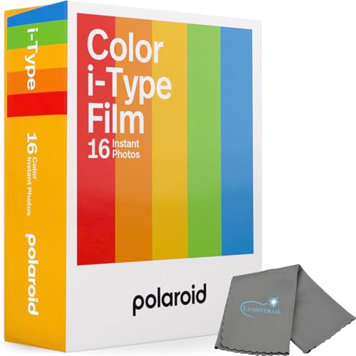 Image of Polaroid Instant Color Film for i-Type Cameras 2 Pack of 8 Instant Photos (16 Total) Bundle with a Cleaning Cloth