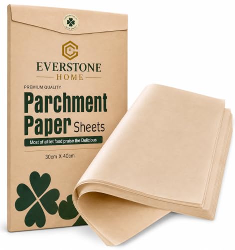 Image of Parchment Paper Sheets 9 x 13 Inch, 200 Pcs | Pre-Cut Non-Stick Baking Paper | Food Grade Baking Sheets for Oven, Air Fryer, Cake, Cookies, Bread, Roasting & Steaming