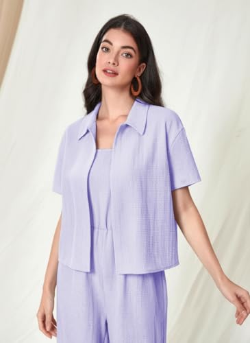 Image of TOPLOT Women's Jumpsuit Co-ord Set | Soft Breathable Feel | Comfortable Fit with Easy Movement | Stylish One-Piece Outfit Design | Perfect for Casual & Travel (5225)