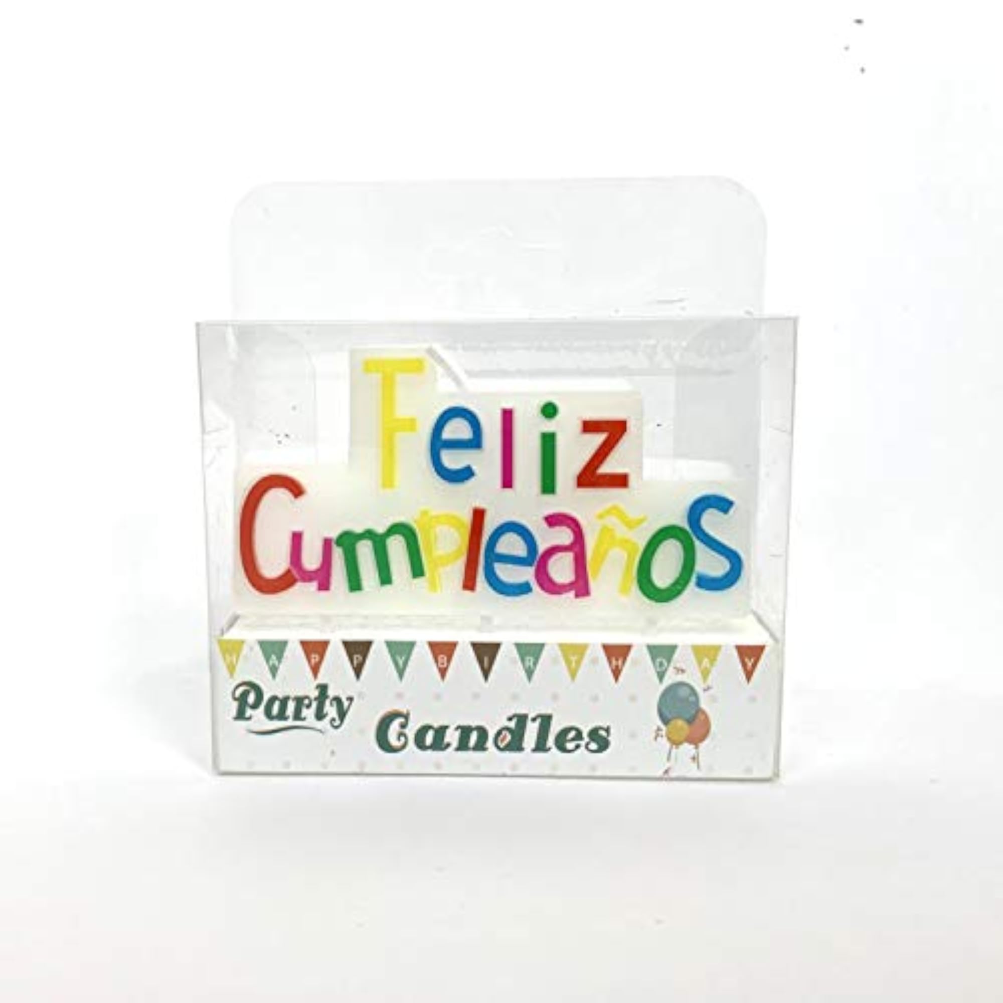 Feliz Cumpleanos Rainbow Celebration Candle