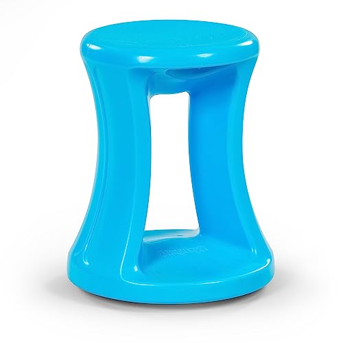 Image of Simplay3 American Home Live Fit Active Balance Chair, 17 inch Stool for Adults and Teens- Ergonomic Office Desk Chair with Rock, Wobble, Tilt Motion for Learning, Work and Study, Sky Blue