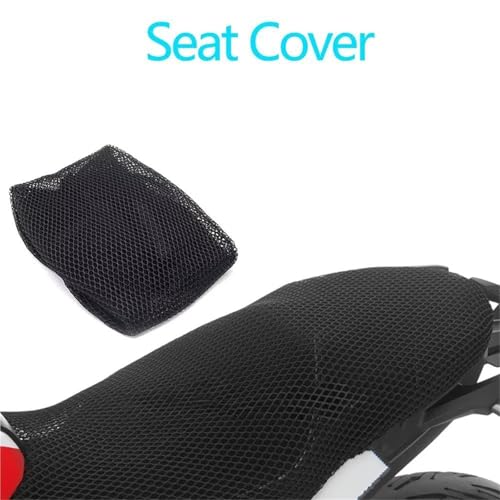 Funda de asiento para BMW F900R 2020 en malla de nailon negra impermeable 2