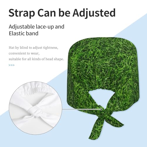 Image of Unisex Adjustable Surgical Sweatband - Elastic Bandage Cap - Scrub Caps for Nurse Working Cap