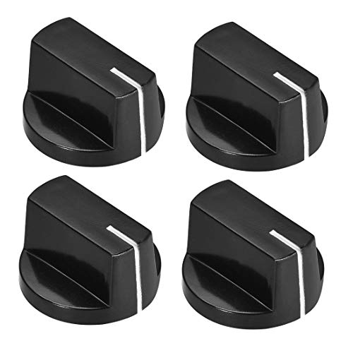 sourcing map 4Pcs 6mm Bouton Potentiomètre Guitare Contrôle Acrylique Volume Ton Bouton Noir - Les Beatles, Paul McCartney, John Lennon, RIngo Starr, George Harrison sourcing map 4Pcs 6mm Bouton Potentiomètre Guitare Contrôle Acrylique Volume Ton Bouton Noir
