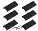 LC LICTOP 80mm/3.15" Black Back Mount Finger Edge Pull Concealed Handle for Home Kitchen Door Drawer Cabinet(6Pcs)