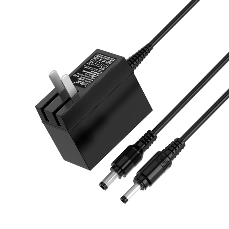 Delippo AC Converter Adapter DC 12V 1A Power Supply Charger US 5.5mm 2.5mm 4.0mm x 1.7mm 1000mA PSU 100-240V 50/60Hz.