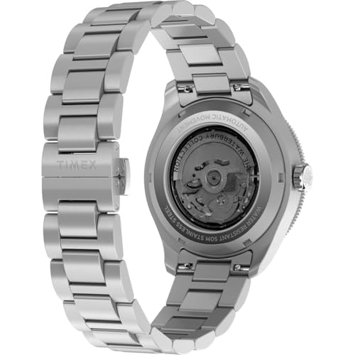 Image of TIMEX Waterbury Round 42mm Black Dial Mechanical Automatic Men Watch - TW2Y60600UJ