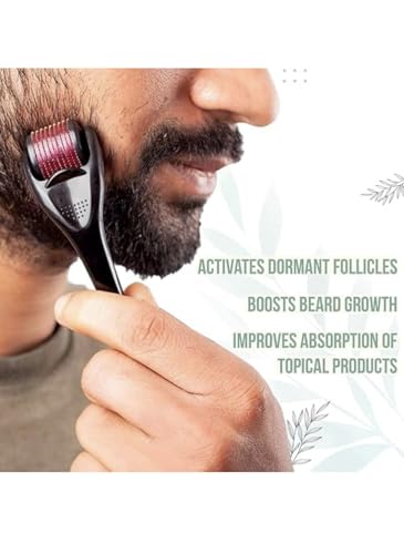 Image of H air roller For H air And Beard Regrowth 640 Micro 0.5mm Titanium Alloy Needles Reduces H air Fall & Stimulates H air Follicles, Safe and Effective Easy to use | Skin Care Men and Women (0.5)