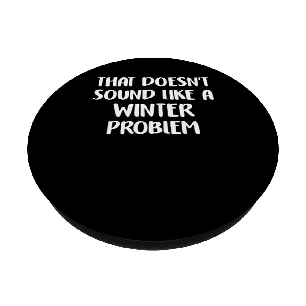 Winter Personalized Cute Flower Girls Winter Name PopSockets Swappable PopGrip, Black - Image 2