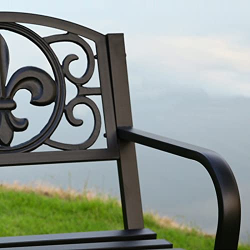 Chaise extérieure résistante aux intempéries en acier de qualité