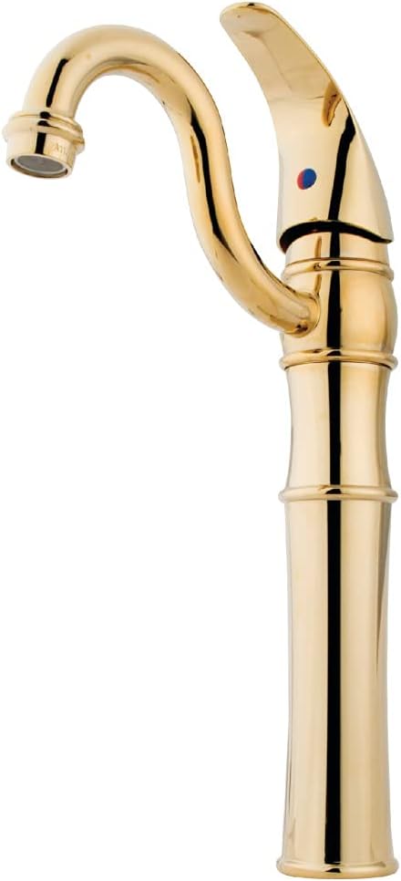 Kingston Brass KB3421LL Victorian Vessel Sink Faucet with Ll Handleand 4-inch Plate, Chrome