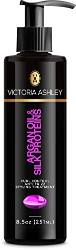 Biotin Curl Control with Organic Argan Oil and Silk Protein Styling Treatment by Victoria Ashley