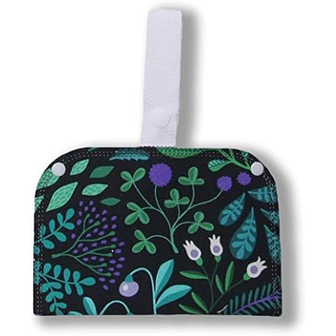 Wet Bag with Double Pocket; Keep The Fresh Pads on one Side, Used Ones on The Other; Perfect Storage for Reusable Sanitary Pantyliners, Menstrual Towels, Makeup Remover Pads and Washable Nursing Pads Cover