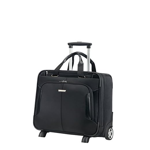 Samsonite XBR Business Case con Ruote 15.6" Borsa pilota, Poliestere, Nero, 27.5 ml, 46 cm