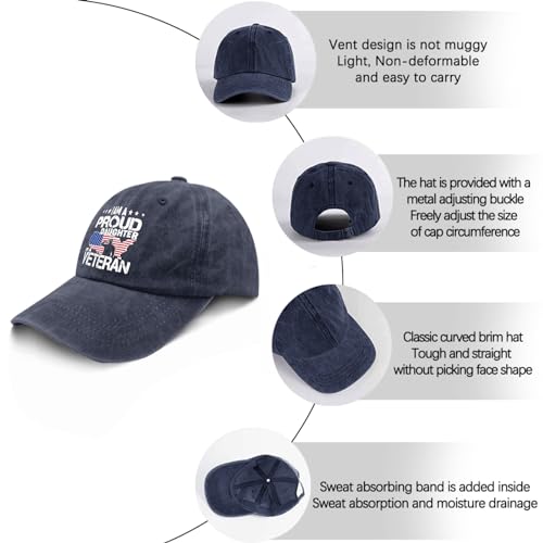 Gorra de béisbol azul unisex talla única miniatura 6