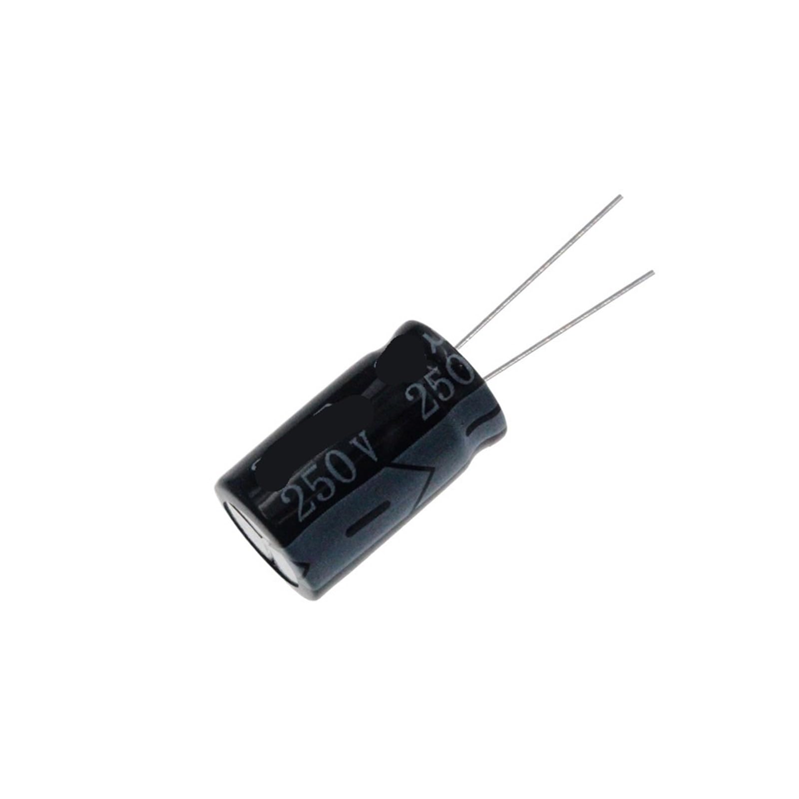 Condensador electrolítico 33uF 250V de aluminio 10x20mm radial para fuente de alimentación