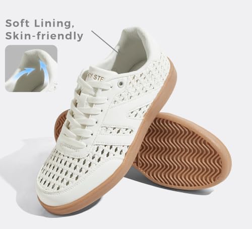 Image of LUCKY STEP Women Retro Gum Sole Fashion Sneakers