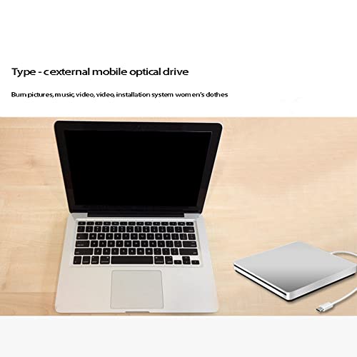 Graveur DVD/CD ROM Mince Argent double connectique USB 3.0 et Type-C ultra-rapide