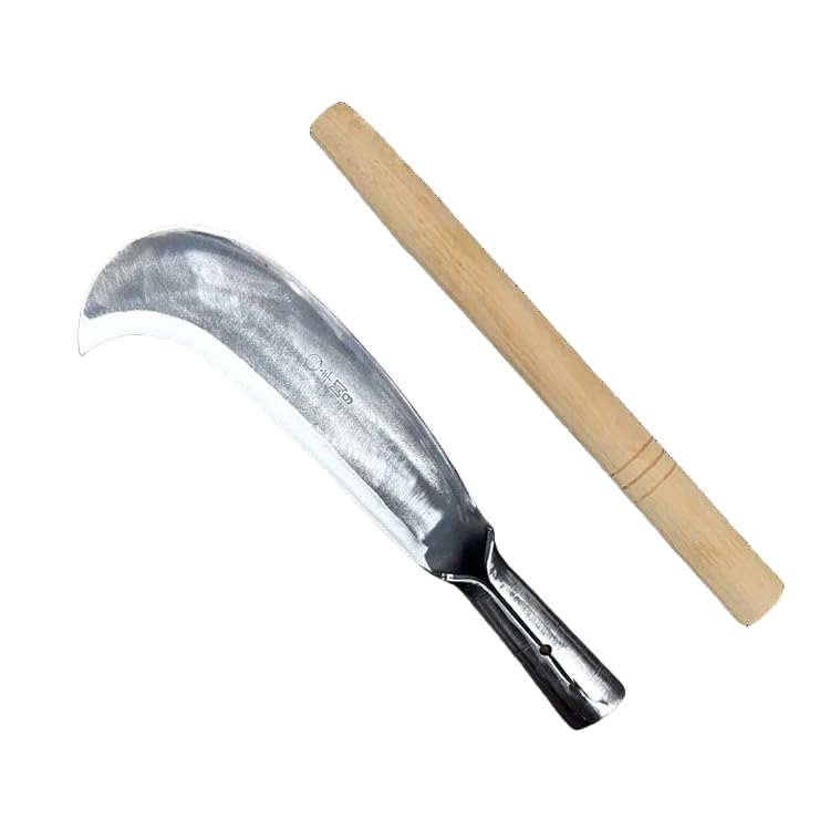 Amazon.co.jp: 片手登鎌 両刃の斧 両刃登鎌 草刈鎌 鉈鎌両刃 両刃鋭刈