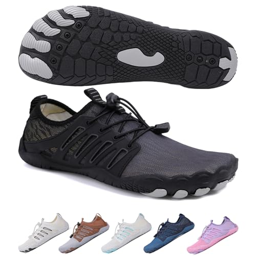 Image of SIOSNETA Hike Barefoot Shoes for Women Men, Breathable Non-Slip Athletic Footwear, Wide Toe Water Shoes for Hiking, Non-Slip Neuropathy Shoes for Women Men, Grounded Comfort wear