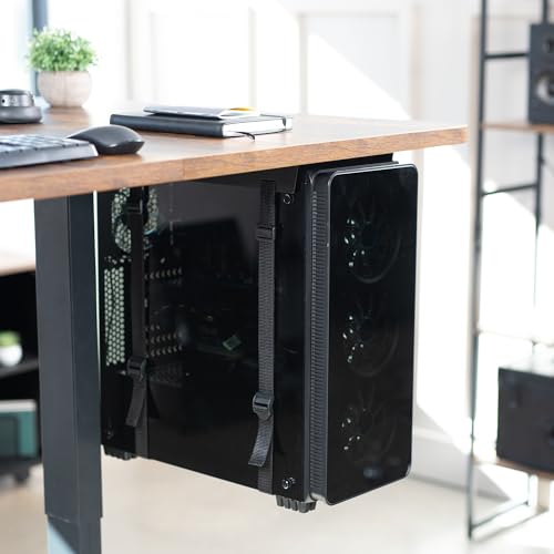 image for VIVO Under-Desk and Wall Mount PC Adjustable Strap and Steel Bracket H