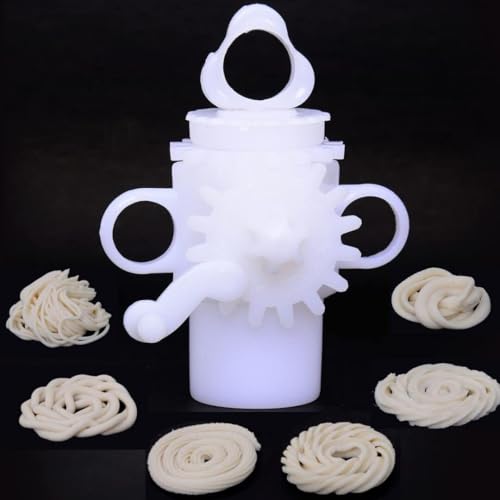 RSGM Murukulu Maker Press – 15 Different Types of Jalies, Compact White Namkeen Maker for Homemade Snacks