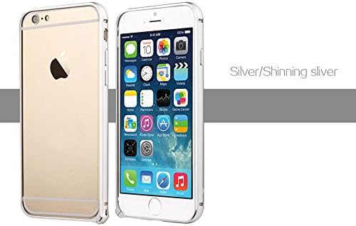 iPhone 6 4.7 case, TOTU Design Element Metal Frame Precision Crafted Aluminum Bumper Case, Perfect fit on 2014 4.7 inches screen iPhone Air model, not compatible to 5.5 Inches iPhone Plus (SILVER)