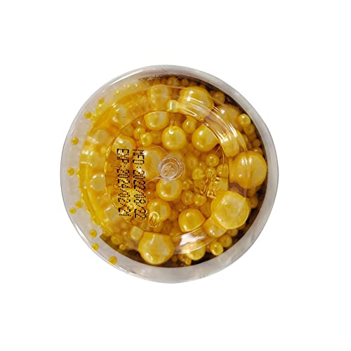 Image of Edible Yellow Sugar Pearls Candy Sprinkles 120G / 4.23Ounce Baking Cake Sprinkles Cupcake and Cake Topper Cookie Decorations Wedding Party Valentines Halloween Christmas Supplies