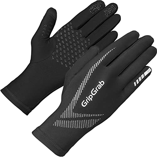 Gants de course à pied ultralight avec grip écran tactile pour montre de running