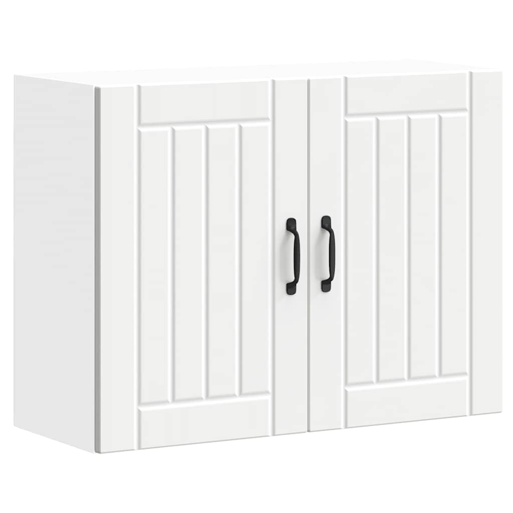 vidaXL Armoire Murale de Cuisine Lucca Blanc Bois d'ingénierie