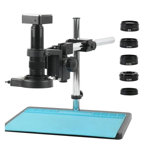 Microscopio de observación de 48 MP, panel táctil de video 4K, HDMI, USB, tipo C, lente de montaje en C 120X para adquisición de imagen digital