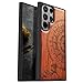 Carveit Hülle für Galaxy S24 Ultra handyhülle aus Holz Cover, Stoßstange Stoßfeste Weich TPU Case, Handyhulle Kompatibel mit Samsung S24 Ultra Hulle(Rosig-Der Kompass vor Kanagawa Waves) Galaxy günstig Kaufen-Carveit Hülle für Galaxy S24 Ultra handyhülle aus Holz Cover, Stoßstange Stoßfeste Weich TPU Case, Handyhulle Kompatibel mit Samsung S24 Ultra Hulle(Rosig-Der Kompass vor Kanagawa Waves)