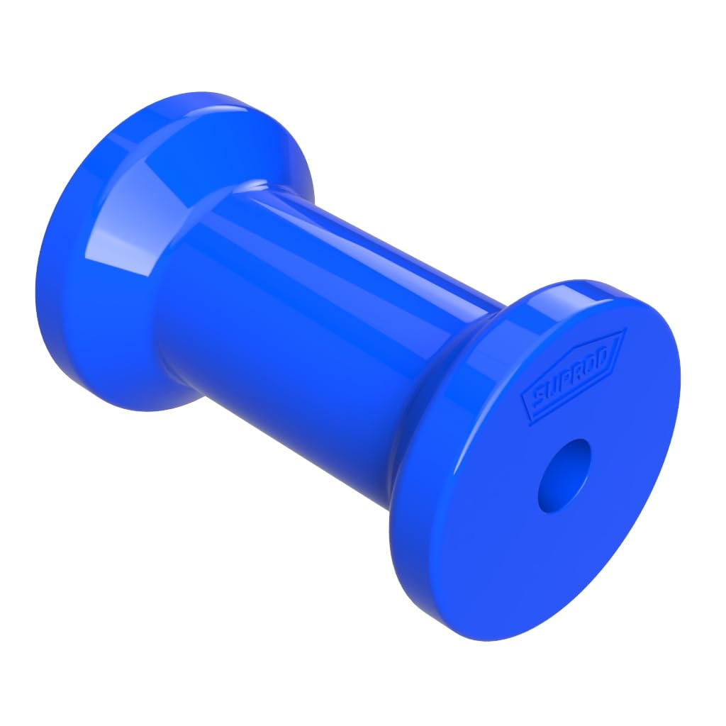 SUPROD Polyurethan Sliprolle Kielrolle Bugrolle spulenförmig PU 125 mm