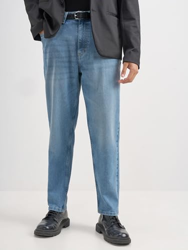 Image of Highlander Men's Straight Relaxed Fit Jeans | Stretchable | Everyday Comfort & Style| Jeans for Man|Premium Cotton Blend