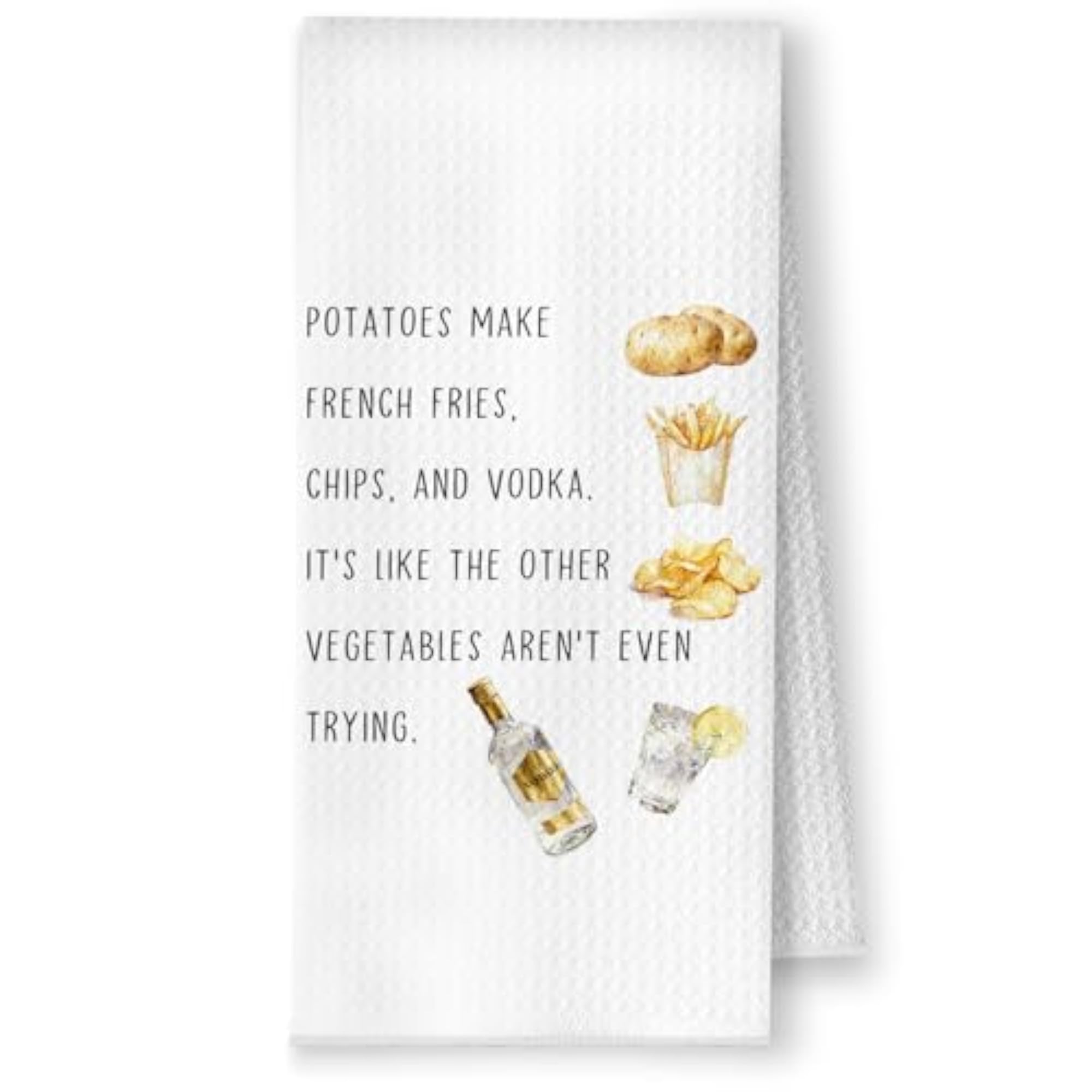 Funny Potato Kitchen Towels, Gift for Food Lovers