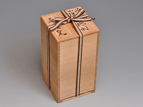 草の頭窯 青山禮三（造）染付羅漢図徳利 共箱 茶道具 懐石 陶磁器 現代