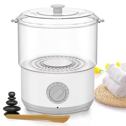 Tnamdan Calentador Toallas, Calentador de Toallas con Clip de Toalla Calefacción Rápida a 202 F, Calienta Toallas Electrico de Gran Capacidad para Salón de SPA, Barbero, Blanco