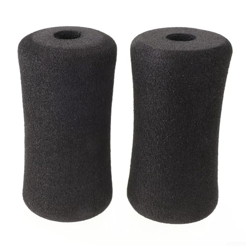 2PCS Reemplazo de Almohadillas de Espuma para Extensión de Piernas para Equipo de Gimnasio Tubo Diámetro 22-25mm en Múltiples Tamaños Negro miniatura 1