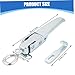 Latch Lock, Heavy Duty Stainless Steel Tool Box Latch, Adjustable Length Toggle Clamp, Easy to Install Trailer Gate for Trucks, Trailers, Containers
