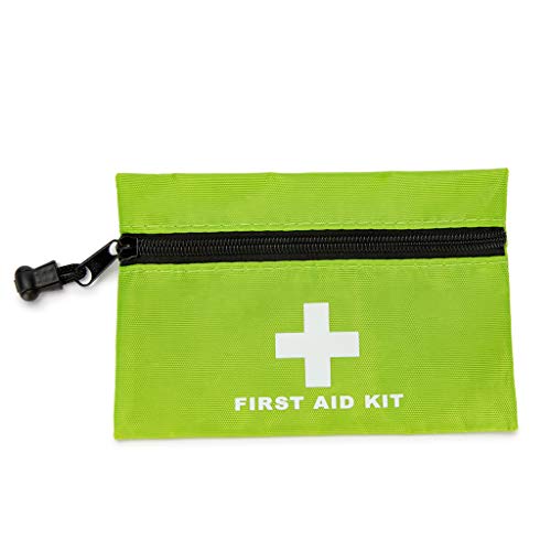 Image of Red First Aid Bag Empty First Aid Kit Empty Waterproof First Aid Pouch Small Mini for First Aid Kits Pack Emergency Hiking Backpacking Camping Travel Car Cycling (Green, 6.3x4.3 1PC)