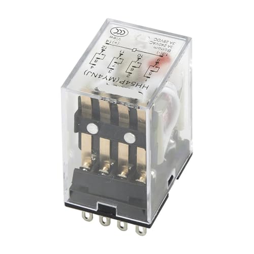 Relé HH54P-L MY4NJ de 24V CC interruptor electromagnético de 14 pines para automatización industrial