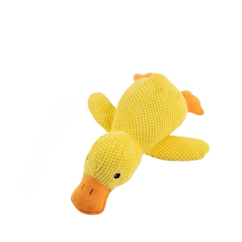 SWZEC The Mellow Dog - Calming Duck Jeeeun Calming Duck Dog Toy Calming Duck Toy for Dogs (S-25 * 22,Yellow)